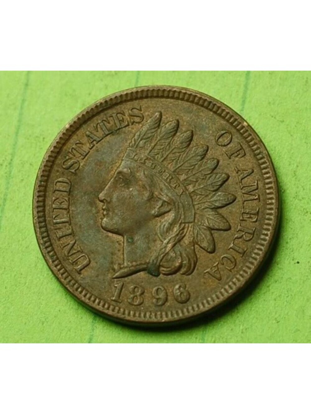 🔥X386 1896 Indian Head Cent Penny 1c FIRE CONDITION!! Good Details!!🔥LIBERTY